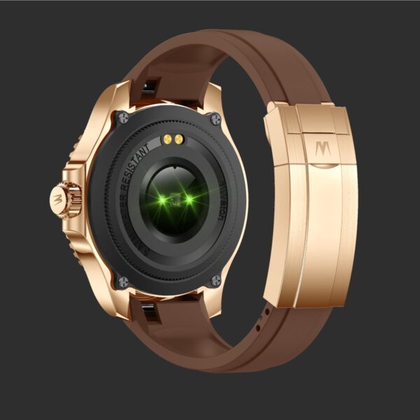 Mai Watch - Cassa Gold Rosè ghiera GMT cinturino marrone chiusura Gold Rosè BACK-Photoroom Mai Watch - Cassa Gold Rosè ghiera GMT cinturino marrone chiusura Gold Rosè BACK-Photoroom