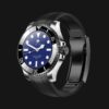 3 Mai Watch - Cassa ACCIAIO ghiera NERO cinturino NERO chiusura NERO TREQUARTI