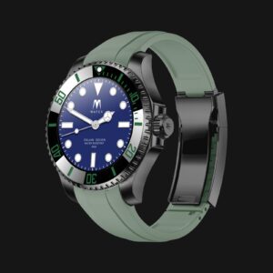 4 Mai Watch - Cassa NERO ghiera NERO cinturino NERO chiusura NERO TREQUARTI
