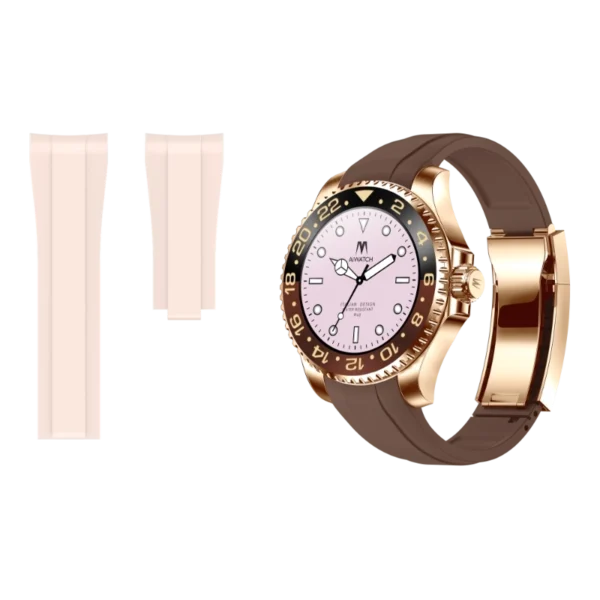 GMT GOLD ROSE ROOTBEER AIWATCH 2 cinturini